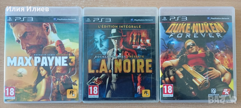 Max Payne 3 / L.A.Noire Complete Edition / Duke Nukem Forever / PS3 игри, снимка 1