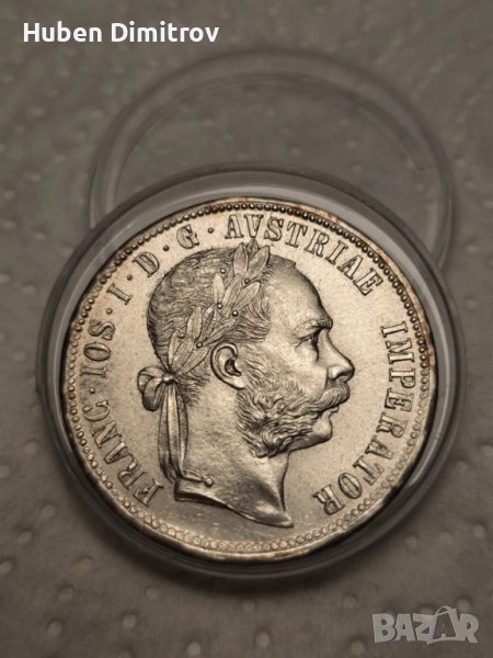 Австрия 1 Флорин 1879 година , снимка 1