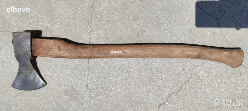 Стара брадва с дълга дръжка#37, снимка 1
