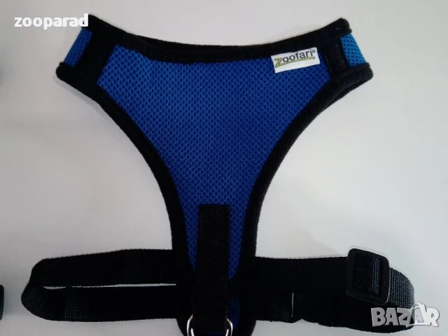Син нагръдник Zoofary размер М - Ново! М -обиколка глава до 40см, гръдна обиколка от 32 до 54см , снимка 1
