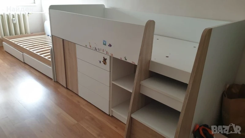 Високо легло за матрак 90/200 в отлично състояние, снимка 1