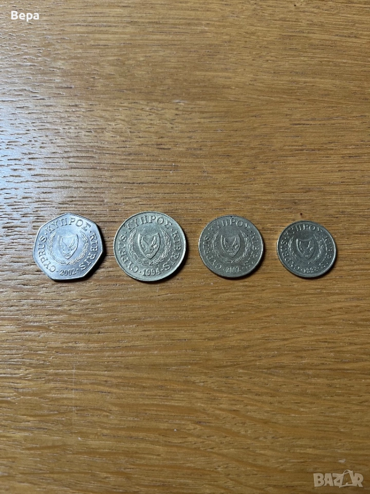 Комплект Монети Кипър - 5, 10, 20, 50, снимка 1
