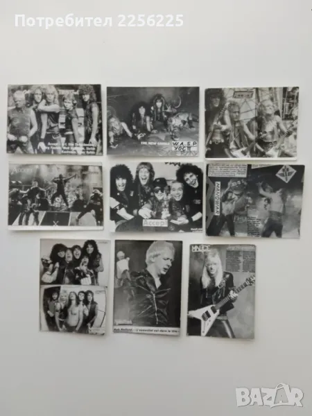 ЛОТ стари картички на метъл групи (лот 13), снимка 1