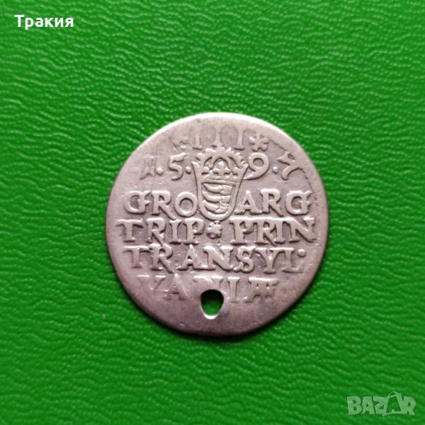 Полска сребърна монета на Сигизмунд, снимка 1