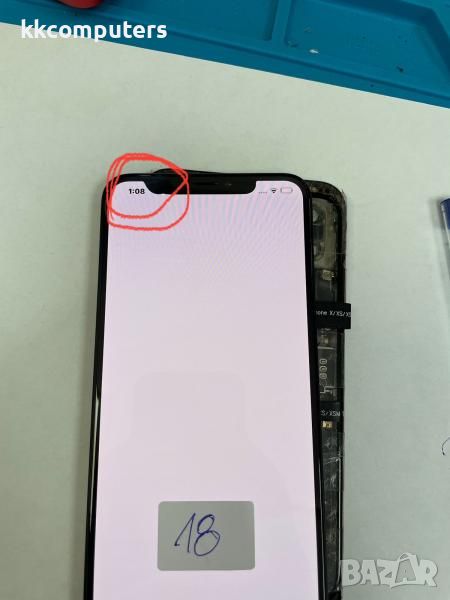 LCD Дисплей за iPhone XS Max 6.5'+ Тъч скрийн / Черен / ДЕФЕКТ 18 Баркод : 240642, снимка 1