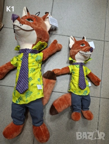 Голяма плюшена играчка Ник Уайлд и Джуди Хопс 70см/40см Зоотрополис Зоотопия Zootropolis Zootopia, снимка 2 - Плюшени играчки - 53399601