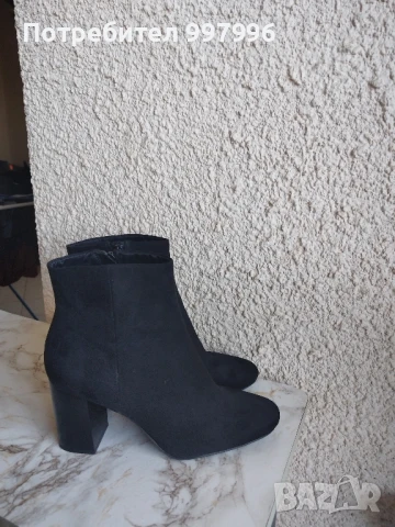 елегантни велурени боти H&M -40номер, снимка 7 - Дамски боти - 50564794