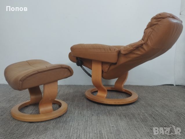 Кожено релакс кресло Stressless Mayfair , снимка 9 - Дивани и мека мебел - 46419274