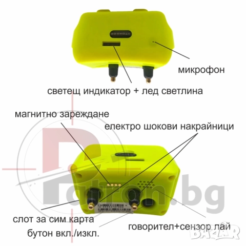 GOOXOTA GPS Тракер за Ловни Кучета IK122T PRO – с звук, вибрация, шок и лай детектор, снимка 3 - За кучета - 51677834