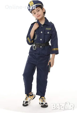 Детски полицейски костюм, Детски костюм на Полицай с аксесоари, снимка 3 - Детски комплекти - 49720437