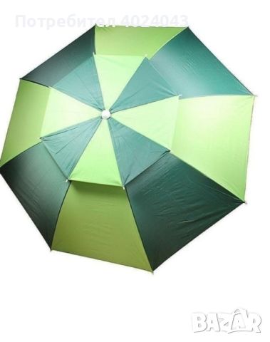 Двуцветен плажен чадър , снимка 3 - Други стоки за дома - 46442818