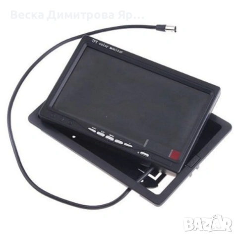 Монитор за кола с 7 инча LCD дисплей, HD 800 x 480 p и 2 AV изхода PK LCD2, снимка 3 - Аксесоари и консумативи - 53975095