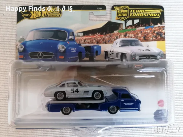 💕🧸 Hot Wheels Premium Mercedes-Benz 300 SL `55 Mercedes-Benz Blaues Wunder Car Culture, снимка 1