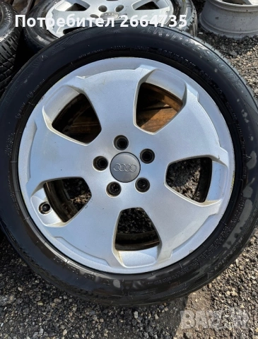 Лети джанти за Audi 5x112 17 цола, снимка 2 - Гуми и джанти - 54184434
