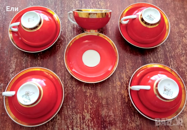 Сервиз.Много рядък за намиране.Фин руски порцелан., снимка 2 - Антикварни и старинни предмети - 53721229