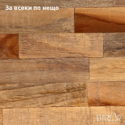 Пейка от регенерирано тиково дърво и стомана, 160х35х45 см Код P407, снимка 6 - Градински мебели, декорация  - 50057674