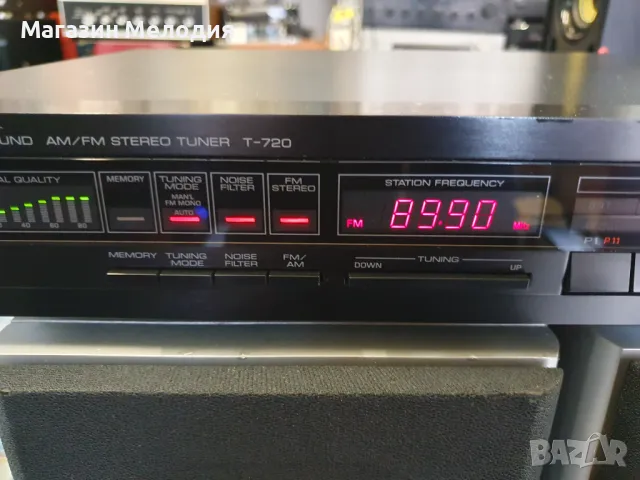 Тунер Yamaha T-720 В отлично техническо и визуално състояние., снимка 5 - Декове - 49707810