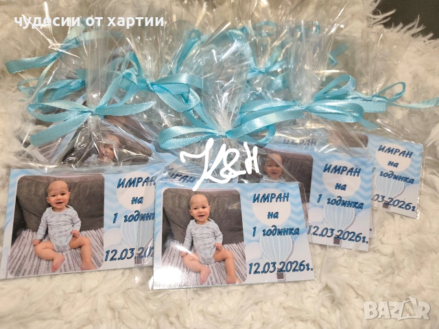 Подаръци със снимка подаръци за гости Кръщене