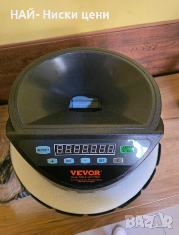 Машина за броене на евро монети, VEVOR, голям капацитет, бърза скорост, 270 монети/мин, 30x39x26см, снимка 2 - Електронни четци - 53893030