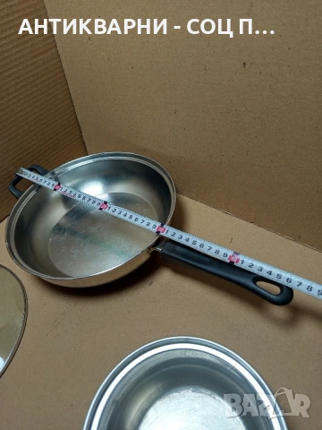 Комплект Стари Тиган и Касерола с Капаци., снимка 13 - Антикварни и старинни предмети - 50813559