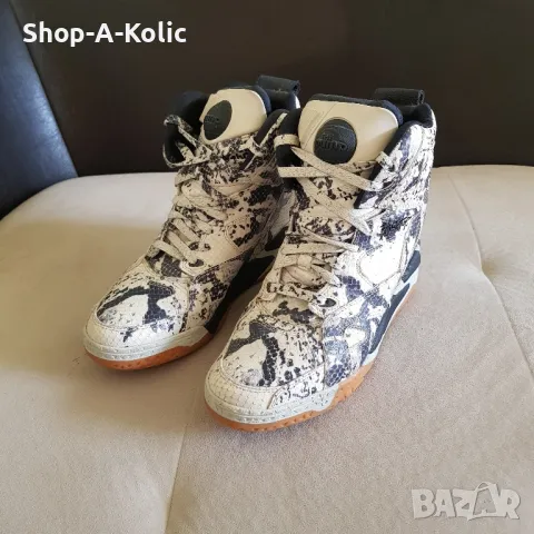 Rare Melody Ehsani X REEBOK Blacktop Pump Wedge Snakeskin "Python" Sneakers, снимка 1 - Дамски боти - 47872487