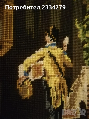 Стари немски гоблени големи в дървени рамки, снимка 6 - Гоблени - 47712671