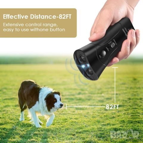 Ръчен ултразвуков рефлектор, възпиращо средство срещу лаене на кучета, снимка 2 - За кучета - 45699837