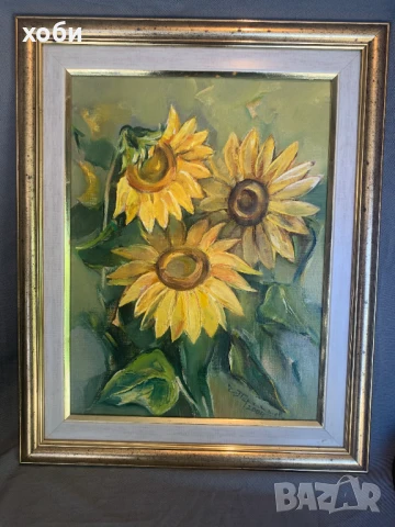 картина слънчогледи