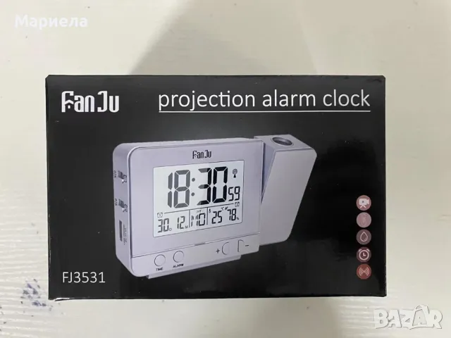 Проекционен Часовник / Час/Дата/Ден/Температура/Влага, снимка 3 - Други - 50255125