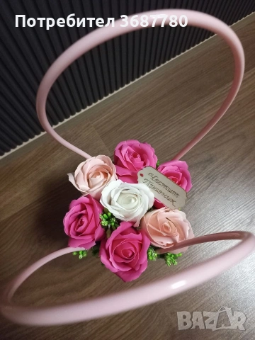 Продавам кошничка от ароматни сапунени рози , снимка 2 - Подаръци за жени - 53817832