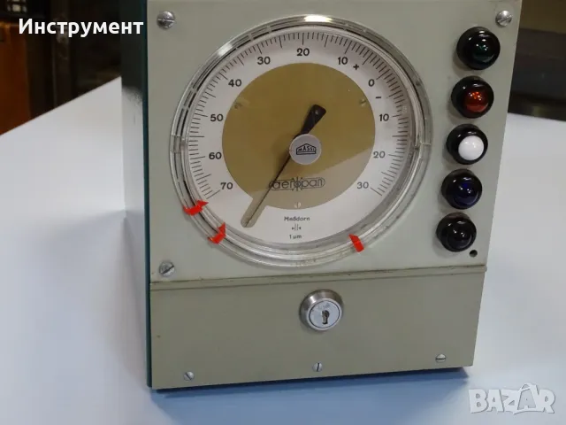 Уред за активен контрол VEB Massi AEROPAN B-IV dual air gauge 3-5kp/cm2, снимка 3 - Резервни части за машини - 47190646