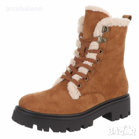 Дамски боти с връзки, 3цвята , снимка 3 - Дамски боти - 52801220