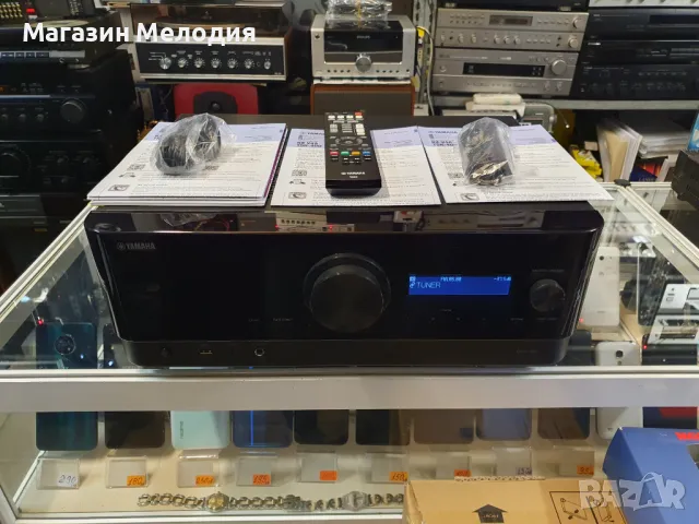 Ресийвър YAMAHA RX-V4A 5.1 Като нов. Дистанционно. Пълен комплект. WiFi  и Bluetooth, снимка 1 - Ресийвъри, усилватели, смесителни пултове - 48406820