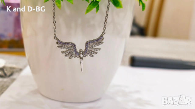 сребърно колие, снимка 5 - Колиета, медальони, синджири - 53239773