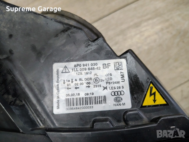 Оригинален десен фар Audi A3 8P Facelift LED Bi-Xenon, снимка 5 - Части - 53988393