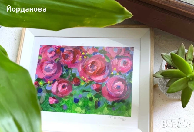 Рози- акрилна картина