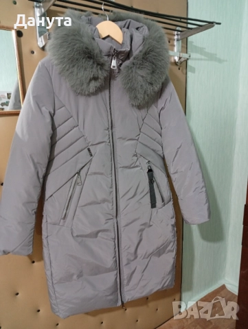 Топло зимно яке в комплект с чанта