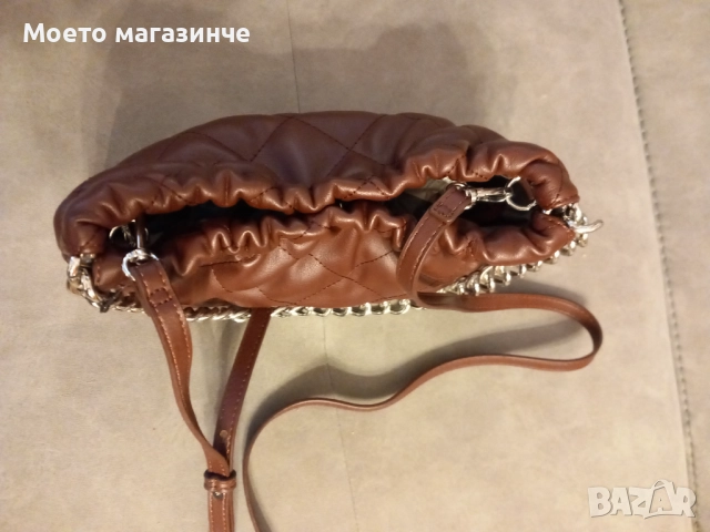 Нова елегантна малка кафява дамска чанта, снимка 2 - Чанти - 51842714