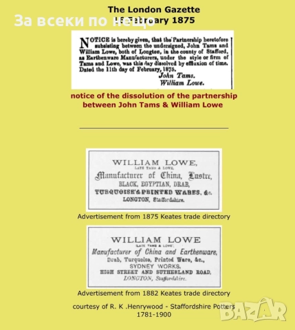 Комплект Чаша С Чинийка William Lowe Код P1806, снимка 6 - Сервизи - 53001968