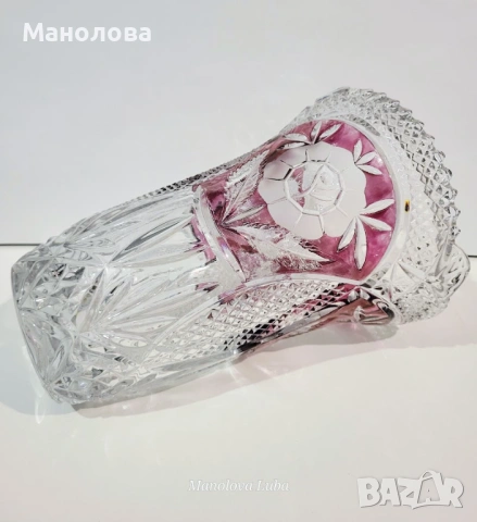 Ваза от оловен кристал "Anna Hütte", снимка 7 - Други ценни предмети - 53449341