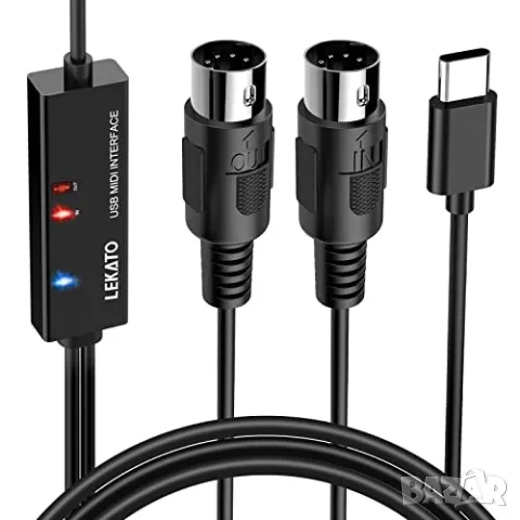 Неизползван USB-C MIDI интерфейс 2м LEKATO LUM-03, снимка 1 - Синтезатори - 48564824