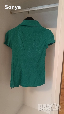 Блуза тюркоаз , снимка 2 - Тениски - 53928649