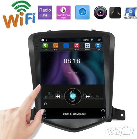 Мултимедия за Chevrolet Cruze, J300, 2008-2012, навигация, тип TESLA, 9.7" инча, вертикална, 2DIN, снимка 7 - Аксесоари и консумативи - 49766109