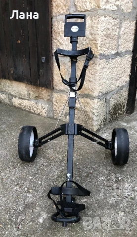 Английски комплект голф стикове в голф калфа и сгъваема количка , снимка 15 - Голф - 50913320