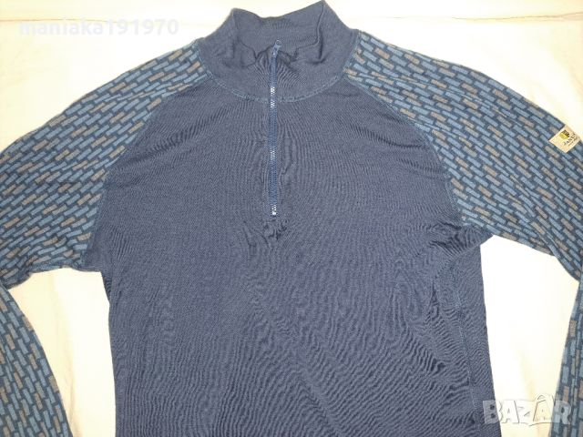 Janus (XL) мъжка термо блуза мерино 100% Merino Wool, снимка 2 - Спортни дрехи, екипи - 46800499