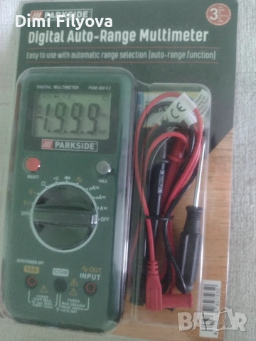 Дигитален мултиметър с автоматичен обхват PARKSIDE - нов, неразпечатан 