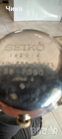 Оригинален работещ СЕЙКО със верижка, снимка 5 - Антикварни и старинни предмети - 54236168