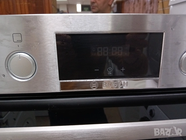 Иноксова печка за вграждане с керамичен плот Бош Bosch с две години гаранция!, снимка 2 - Печки, фурни - 53461375