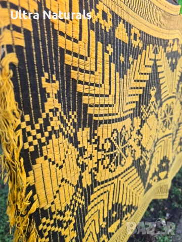 Стар вълнен ковьор, ръчно тъкан, снимка 4 - Други - 53126529