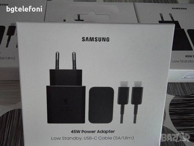 Samsung 45W оригинален адаптер с оригинален кабел,запечатани, снимка 6 - Оригинални зарядни - 51737367